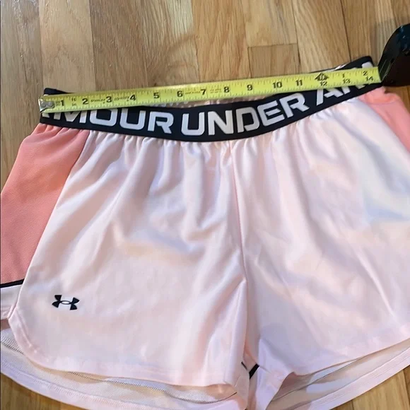 Under Armour Women's Pink Athletic Shorts - Picture 2 of 4